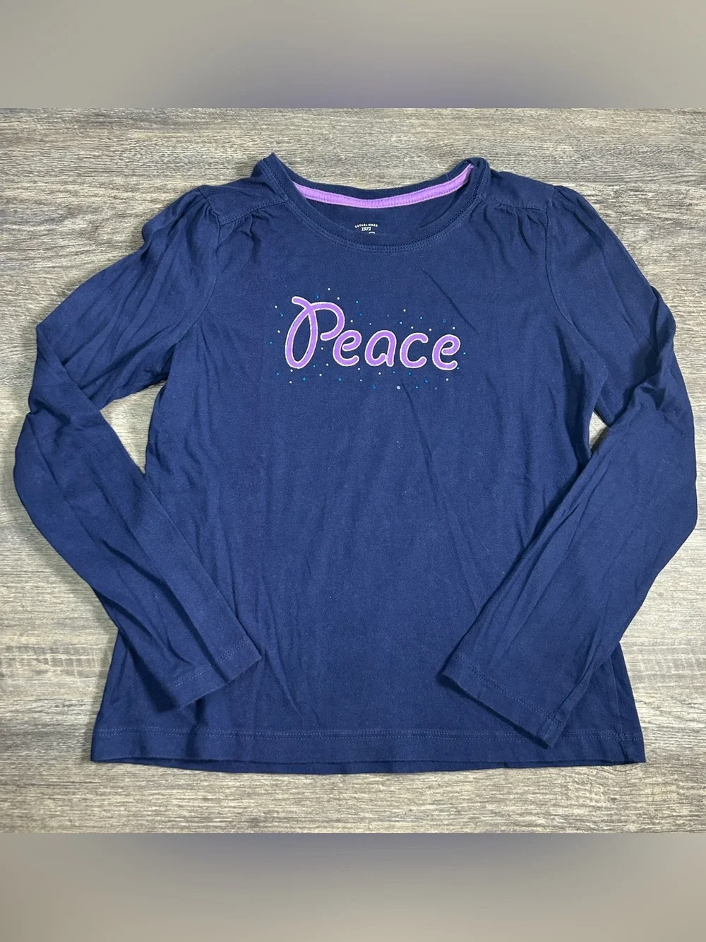 (0017) Girls: 10/12 Old Navy/Faded Glory 5pc Longsleeve Shirts- N9